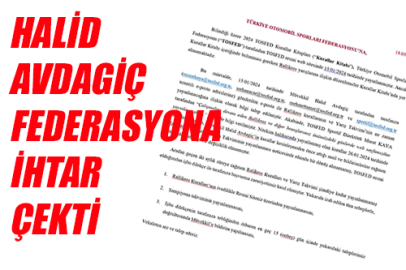 Federasyona ihtar çekti