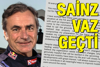 Carlos Sainz vazgeçti