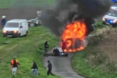 Polonya'da ralli kazası