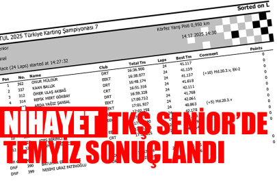 Temyiz senior finalini onayladı